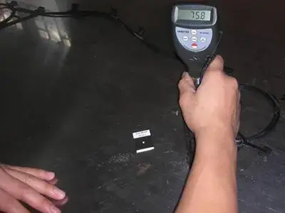 Prueba de dureza en placas