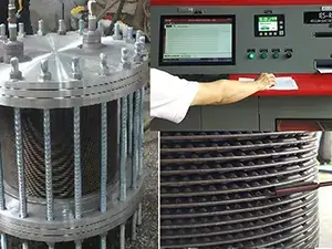 Prueba hidrostática y prueba de fuga de helio